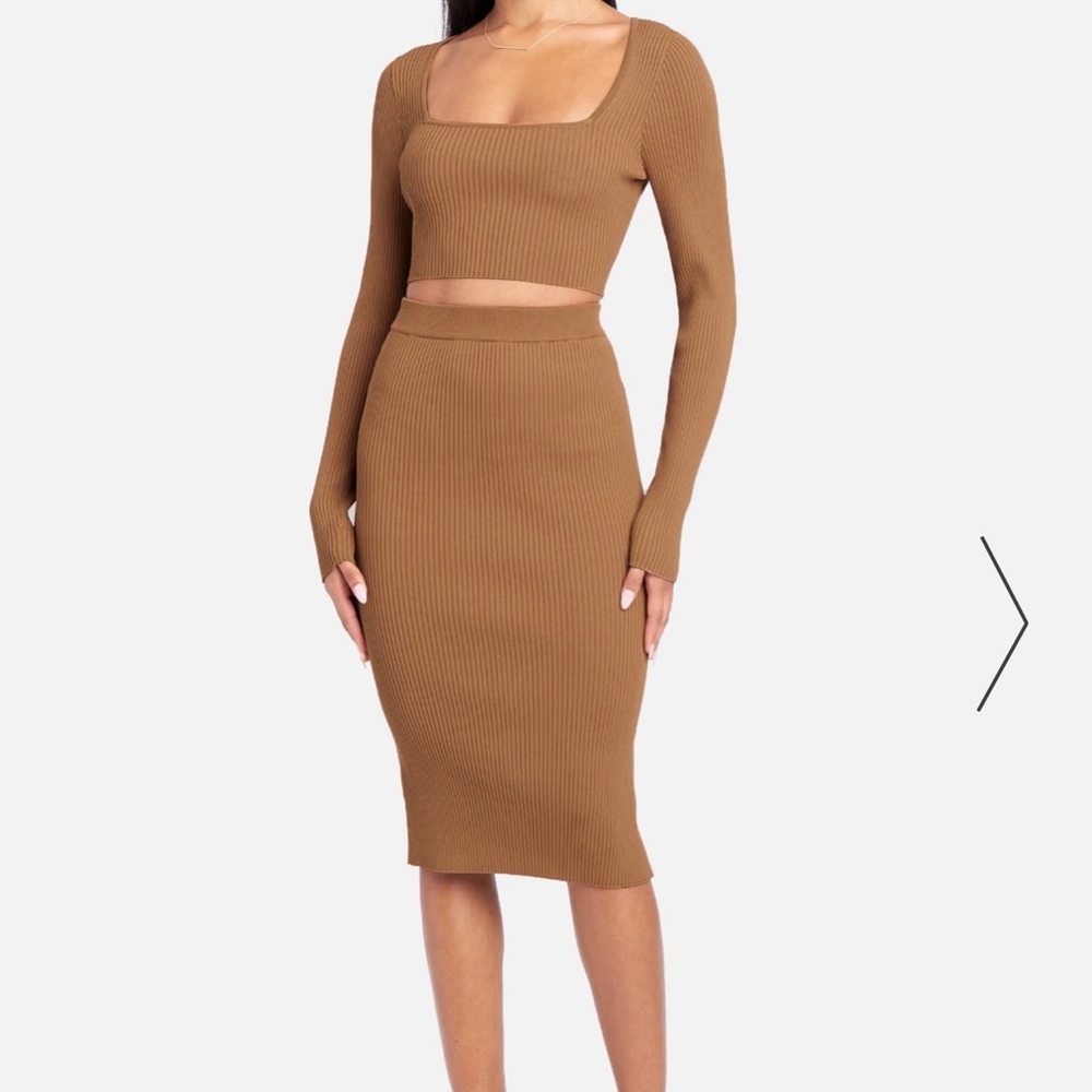 NWT Bebe Long Sleeve Two Piece Sweater Dress